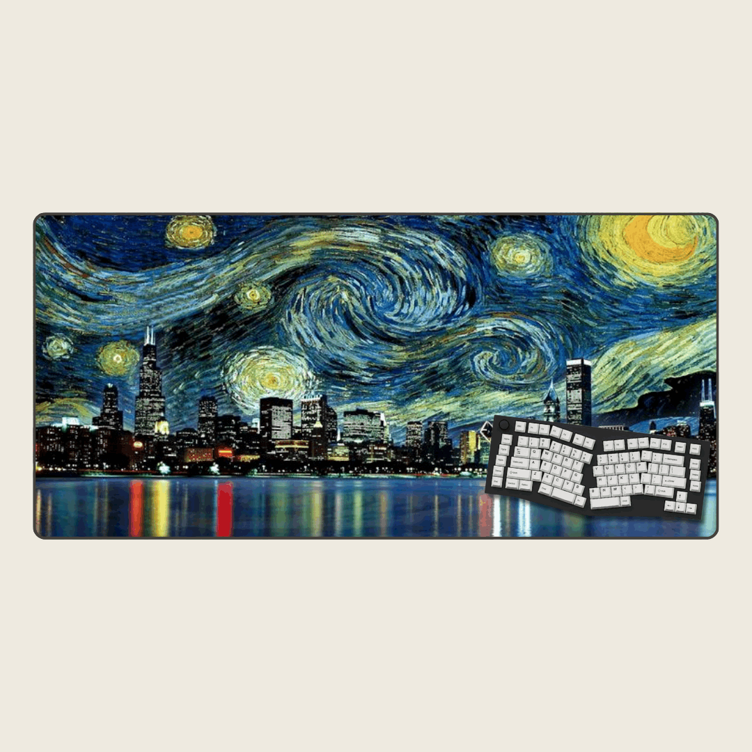 City of Stars - Van Gogh Art Mouse Pads