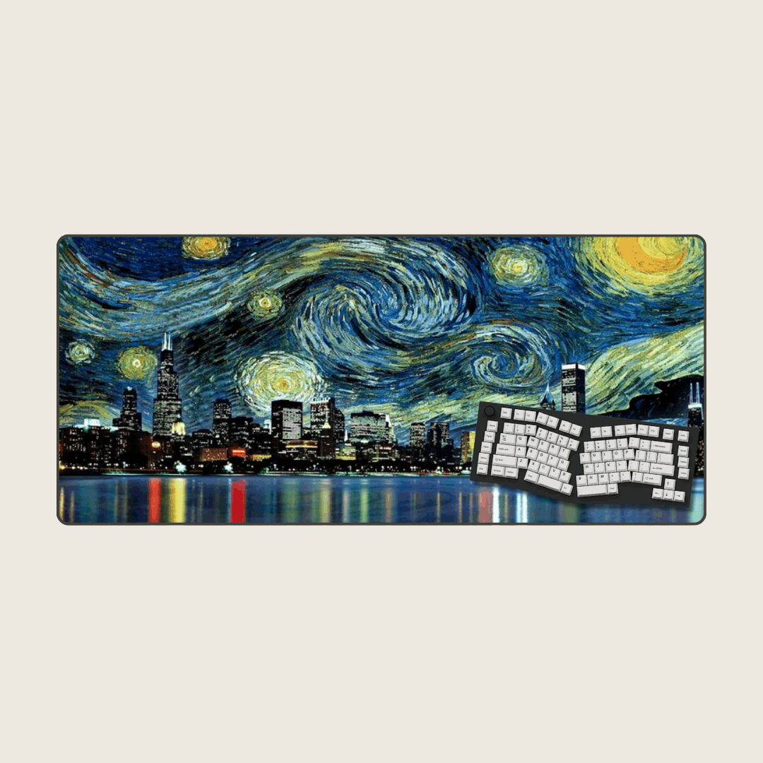 City of Stars - Van Gogh Art Mouse Pads
