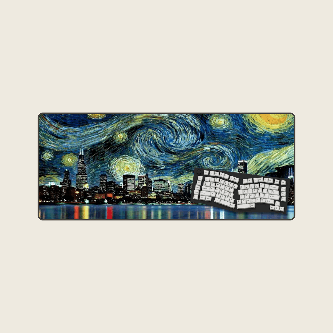 City of Stars - Van Gogh Art Mouse Pads