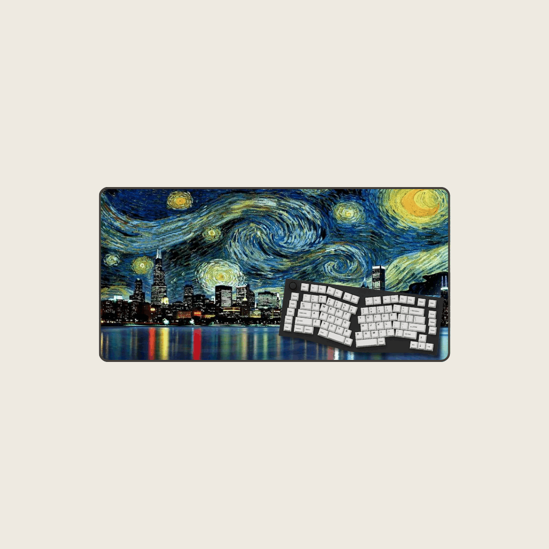 City of Stars - Van Gogh Art Mouse Pads