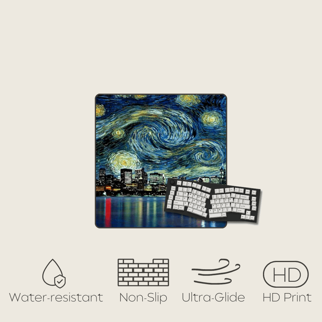 City of Stars - Van Gogh Art Mouse Pads