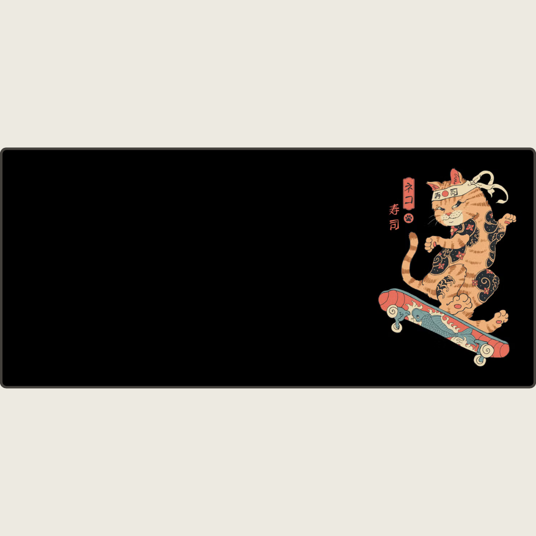 Wheelfury - Ninja Cat Mouse Pads