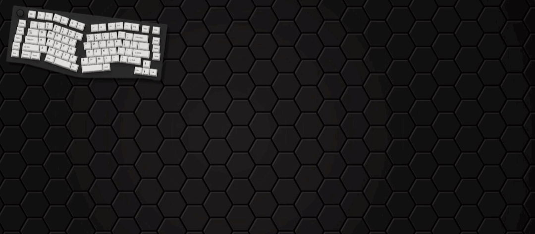 Black Hexagonal Mouse Pad