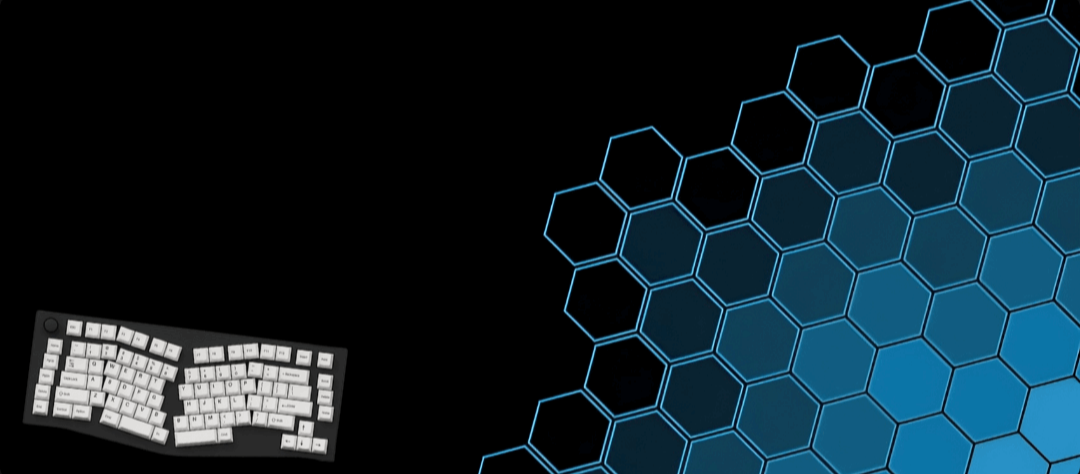 Blue Hexagonal Mouse Pad