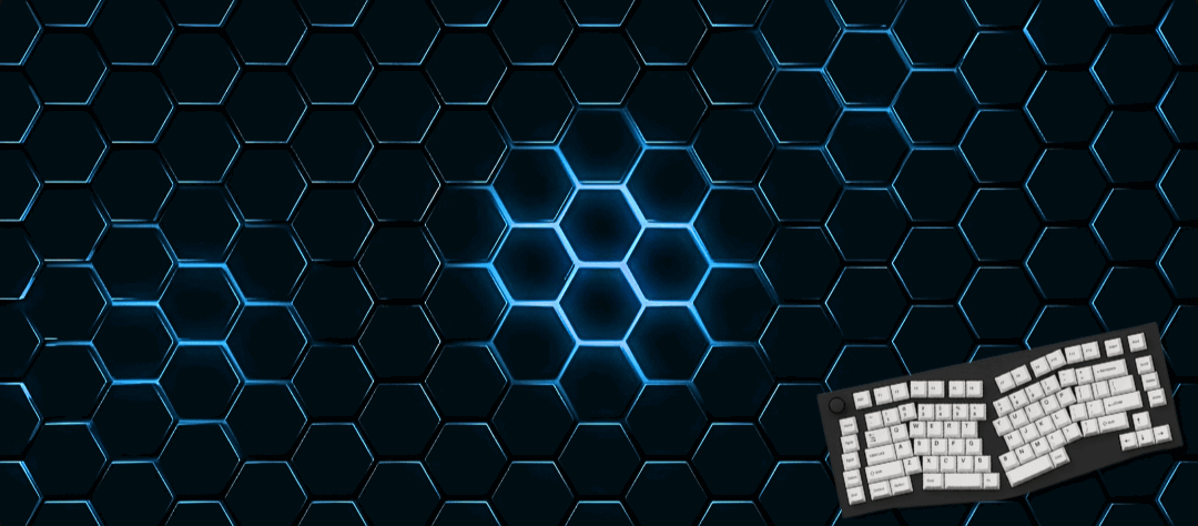 Flux Blue Hexagonal Mouse Pad
