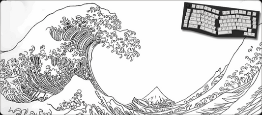 Frost Line - Great Wave Mouse Pads