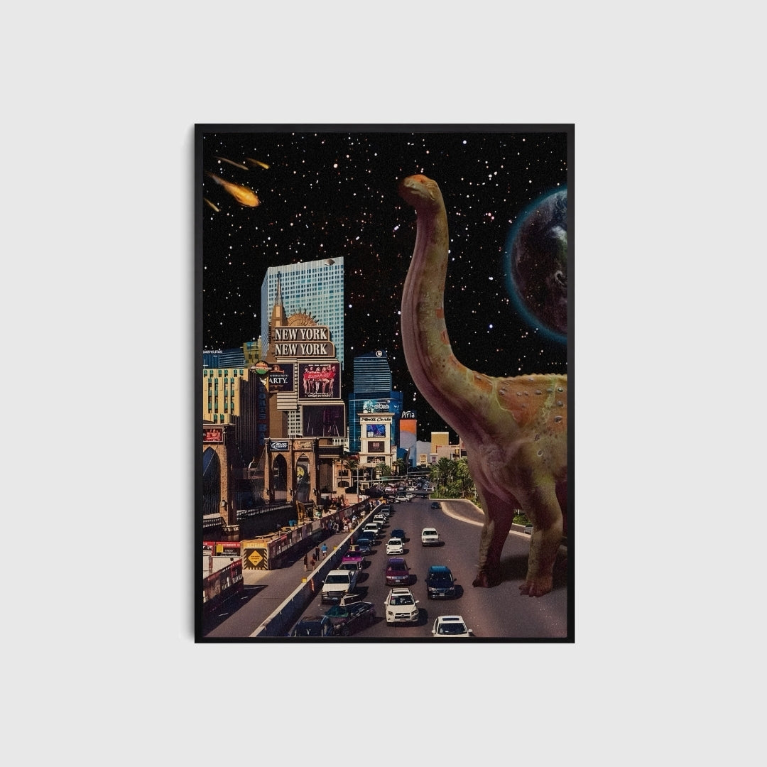 Prehistoric Countdown Aesthetic Poster Blank