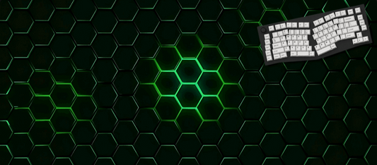Pulse Green Hexagonal Mouse Pad