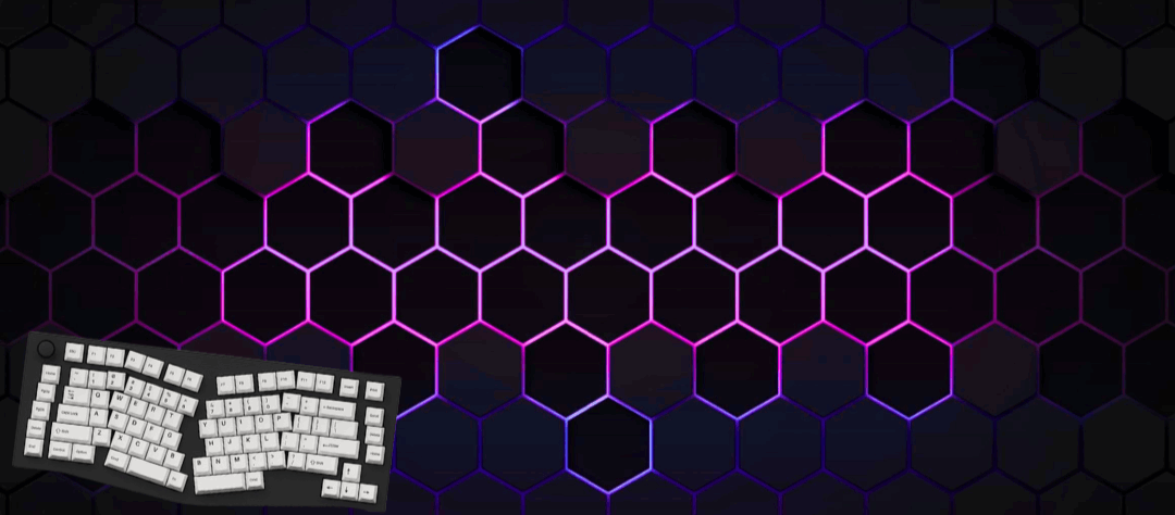 Purple Hexagonal Mouse Pad