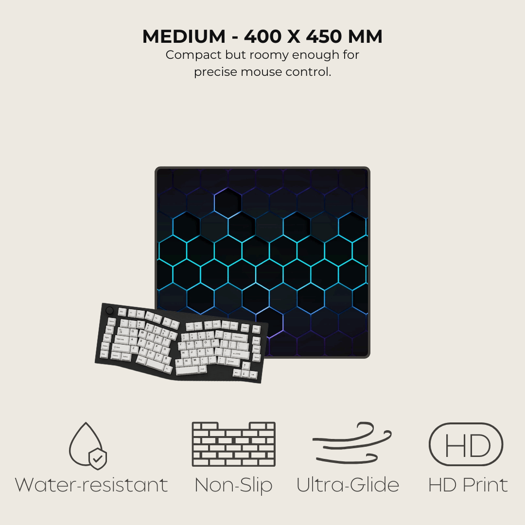 Vertex Green Hexagonal Mouse Pad