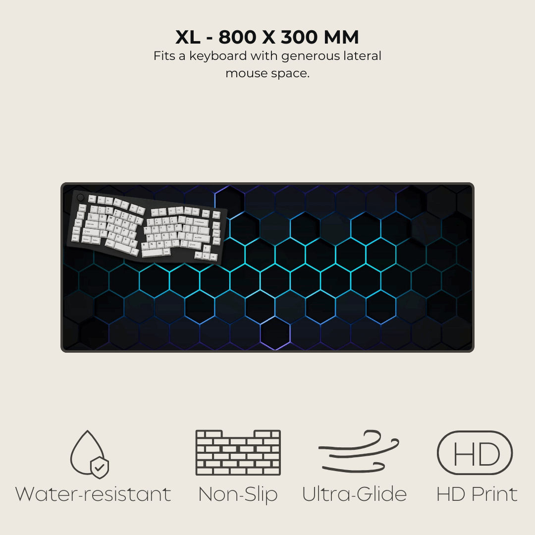 Vertex Green Hexagonal Mouse Pad
