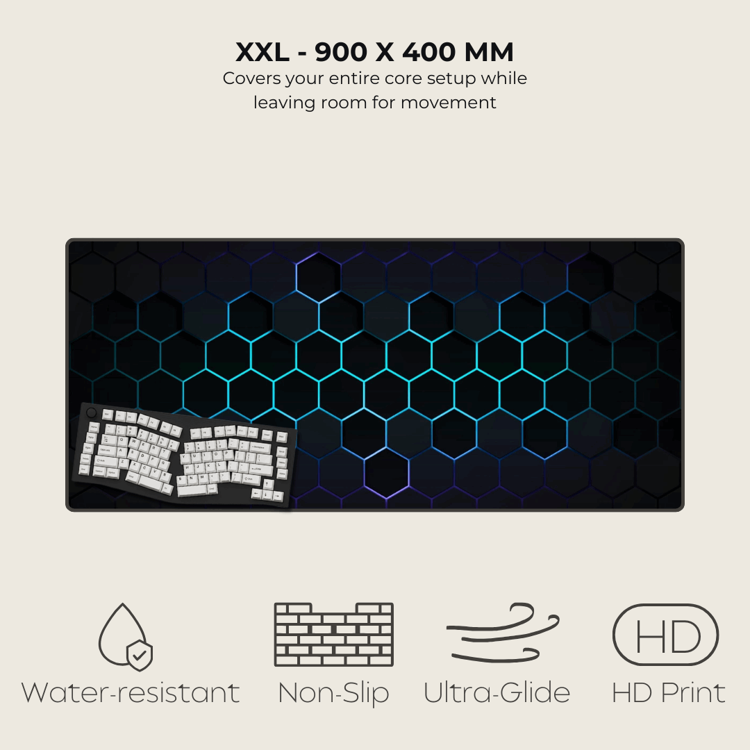 Vertex Green Hexagonal Mouse Pad