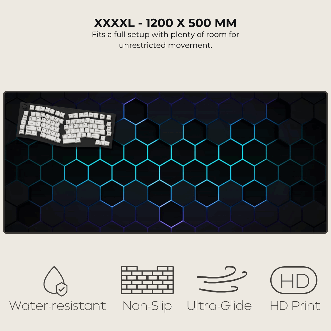 Vertex Green Hexagonal Mouse Pad