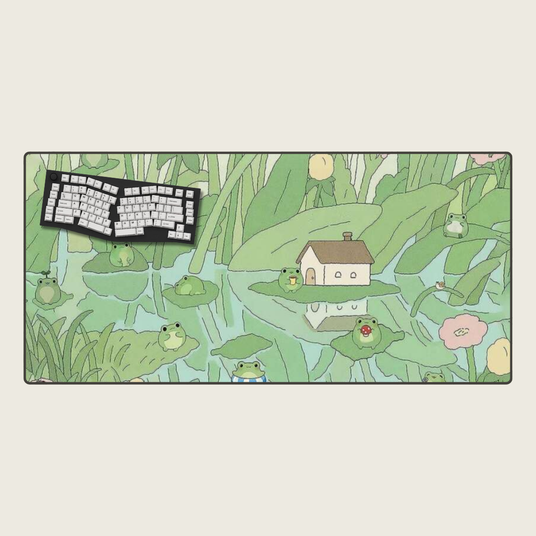 Green Planet Large Mouse Pads