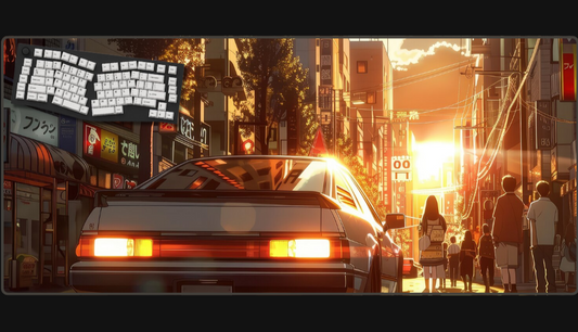 AE86: Rising Sun - Car Mouse Pads