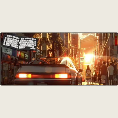 AE86: Rising Sun - Car Mouse Pads