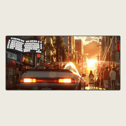 AE86: Rising Sun - Car Mouse Pads