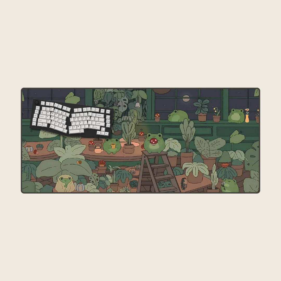 Green Planet Large Mouse Pads