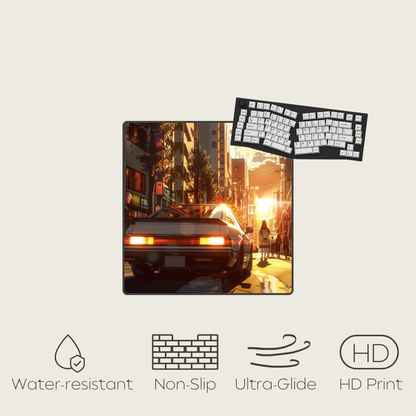 AE86: Rising Sun - Car Mouse Pads