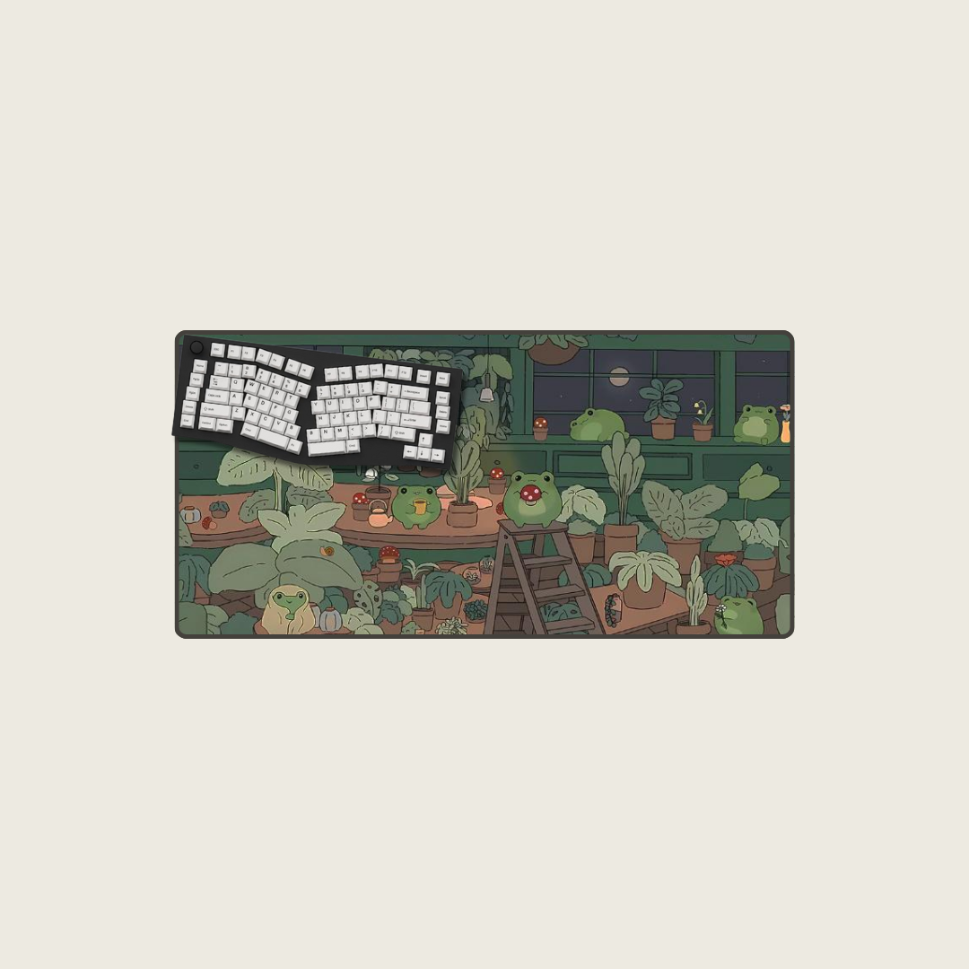 Green Planet Large Mouse Pads