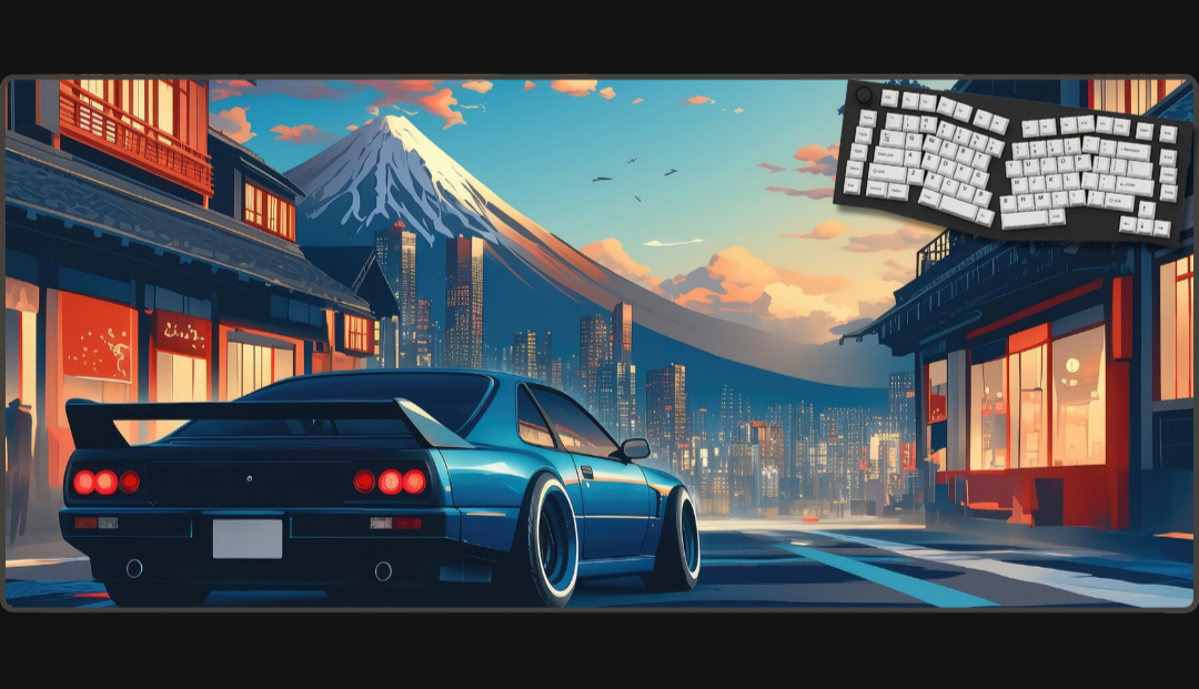 Fuji Fury - Car Mouse Pads