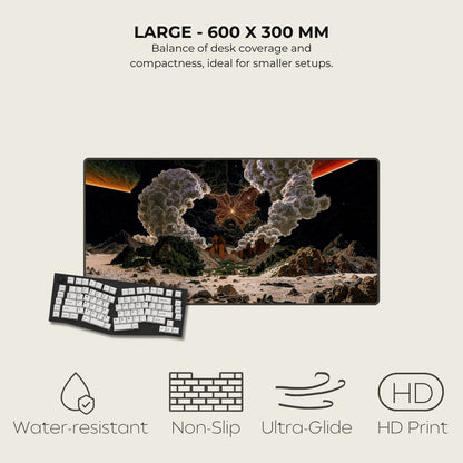 Ashes Of Ares Cosmic Surrealism Mouse Pads Large