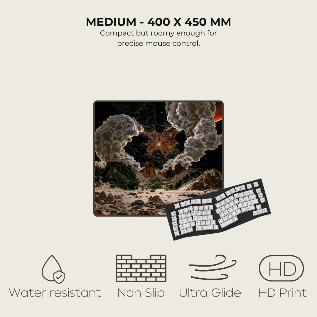 Ashes Of Ares Cosmic Surrealism Mouse Pads Medium