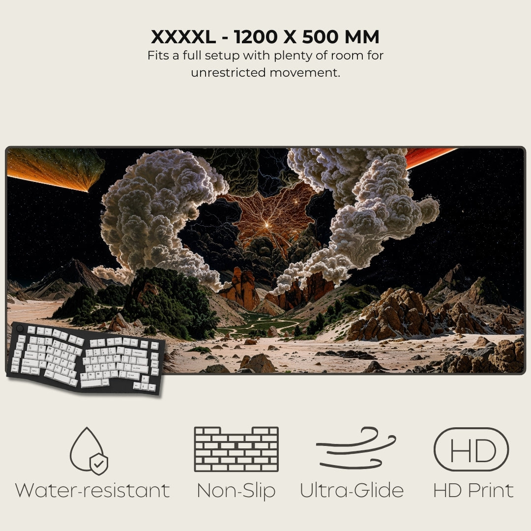 Ashes Of Ares Cosmic Surrealism Mouse Pads