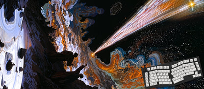 Astral Travellers Cosmic Surrealism Mouse Pads