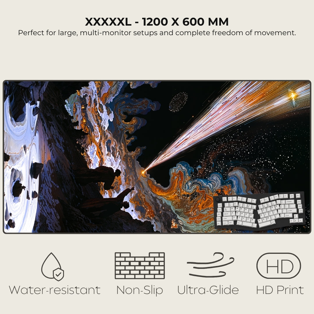 Astral Travellers Cosmic Surrealism Mouse Pads XXXXXL