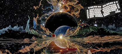 Back To Where It Began Cosmic Surrealism Mouse Pads