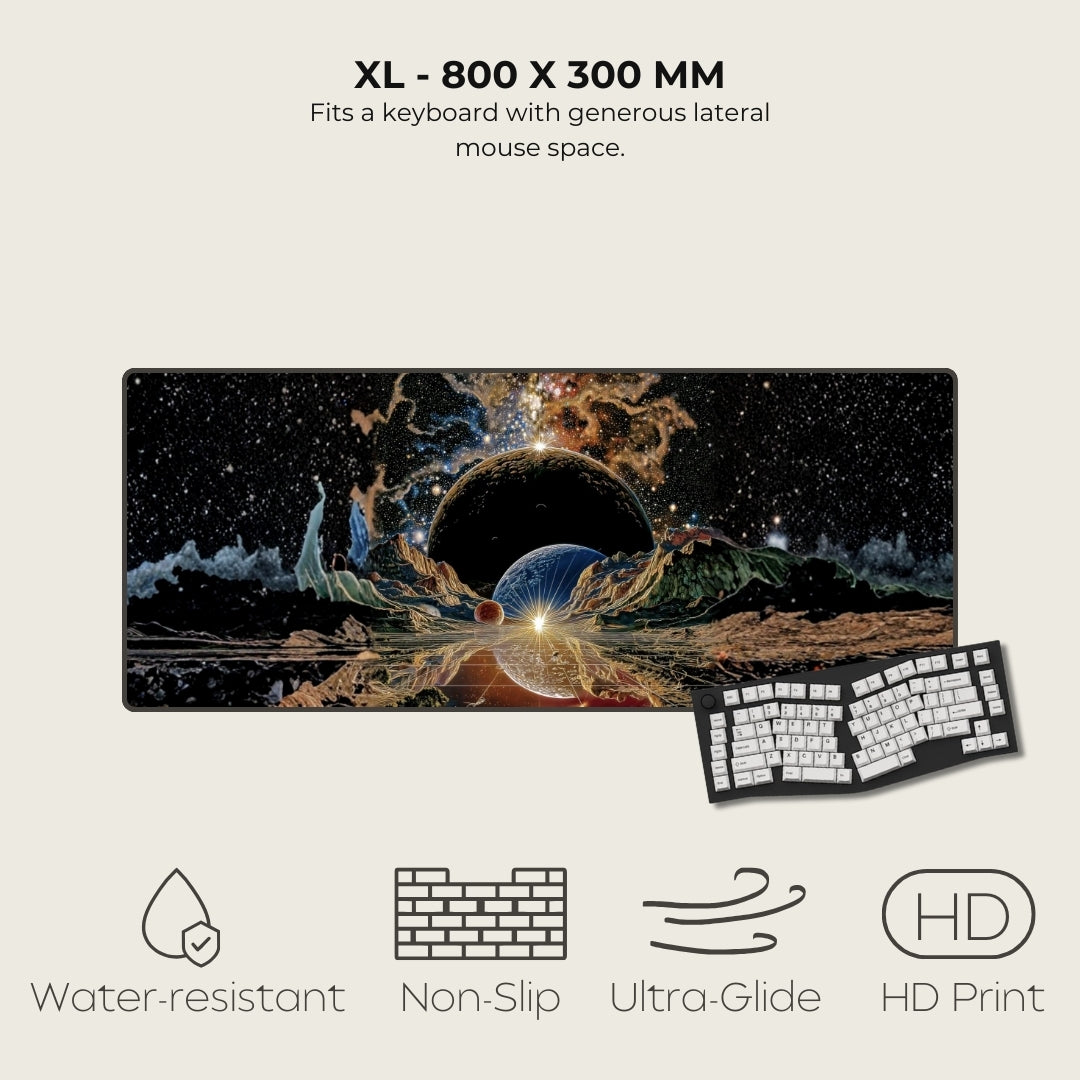 Back To Where It Began Cosmic Surrealism Mouse Pads XL