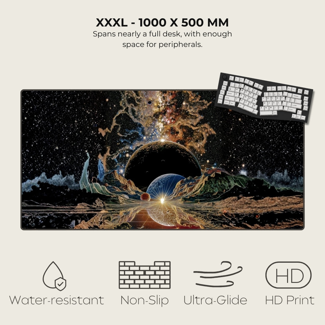 Back To Where It Began Cosmic Surrealism Mouse Pads XXXL