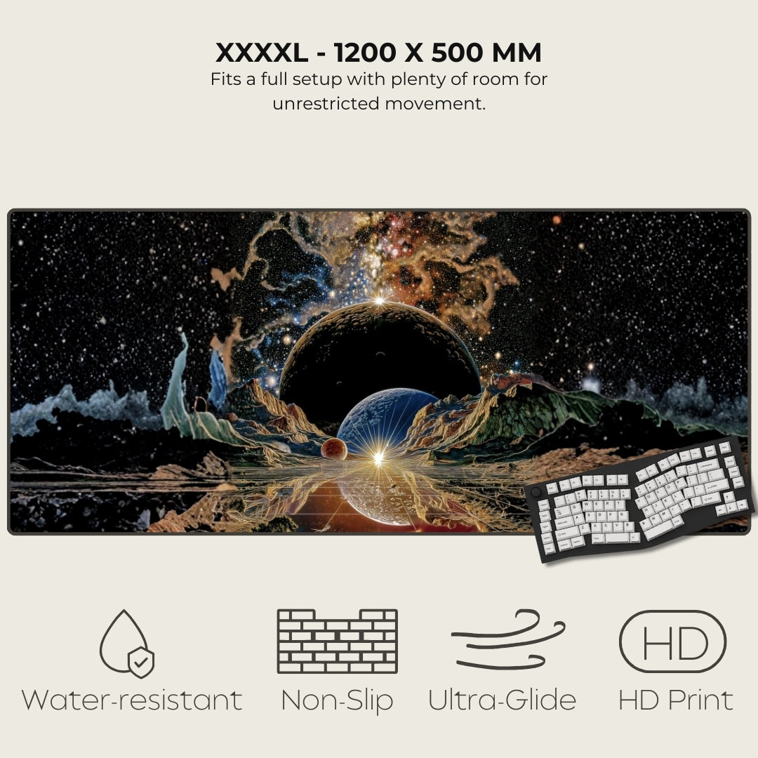 Back To Where It Began Cosmic Surrealism Mouse Pads XXXXL