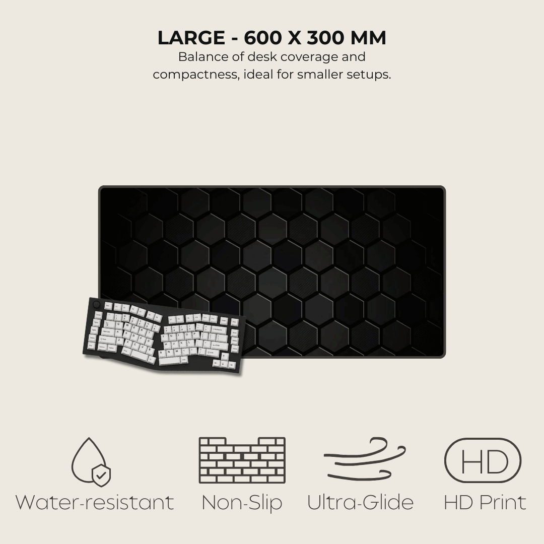 Carbon Fibre Hexagonal Mouse Pad