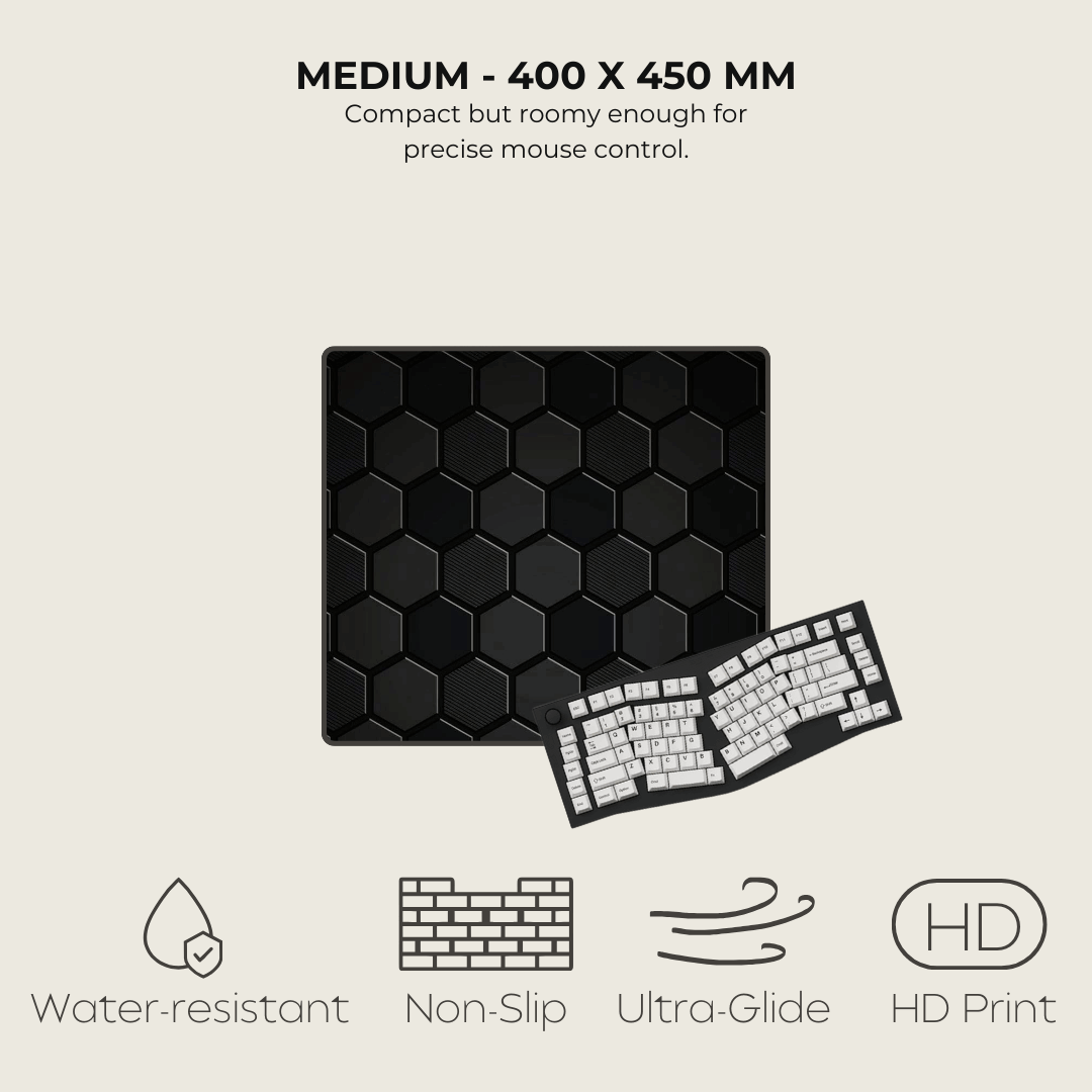 Carbon Fibre Hexagonal Mouse Pad