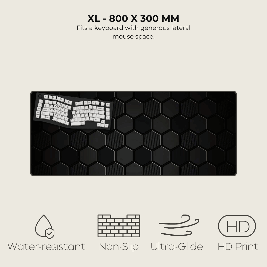 Carbon Fibre Hexagonal Mouse Pad