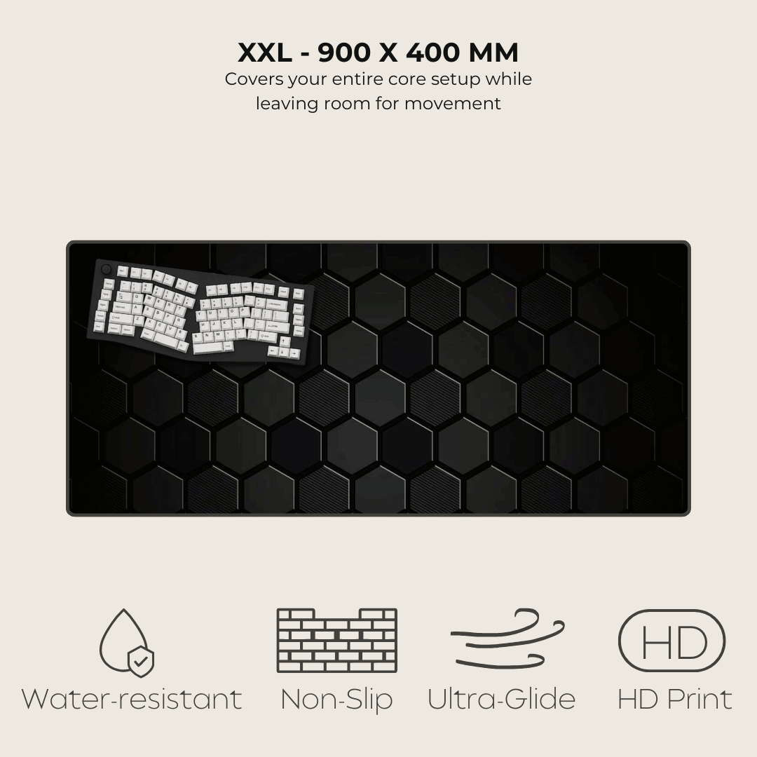 Carbon Fibre Hexagonal Mouse Pad