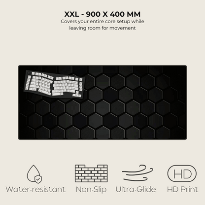 Carbon Fibre Hexagonal Mouse Pad
