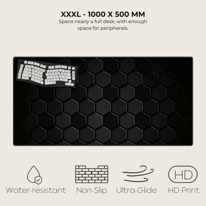 Carbon Fibre Hexagonal Mouse Pad