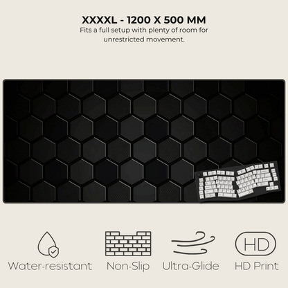 Carbon Fibre Hexagonal Mouse Pad