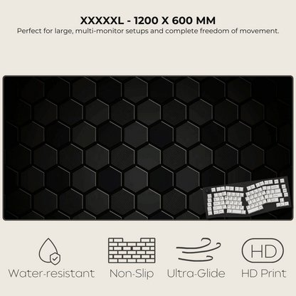 Carbon Fibre Hexagonal Mouse Pad