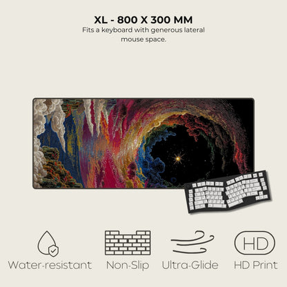 Celestial Déjà Vu Cosmic Surrealism Mouse Pads XL