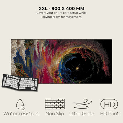 Celestial Déjà Vu Cosmic Surrealism Mouse Pads XXL