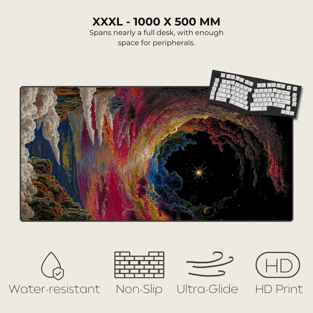 Celestial Déjà Vu Cosmic Surrealism Mouse Pads XXXL