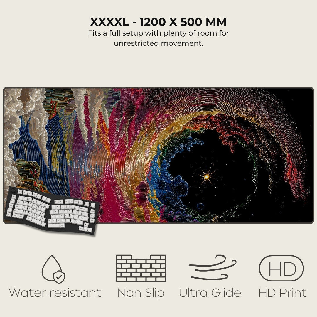 Celestial Déjà Vu Cosmic Surrealism Mouse Pads XXXXL