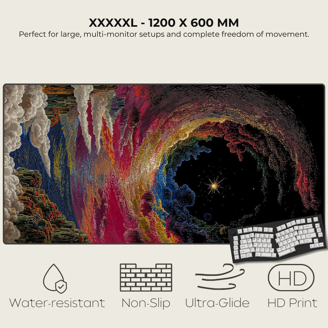 Celestial Déjà Vu Cosmic Surrealism Mouse Pads XXXXXL