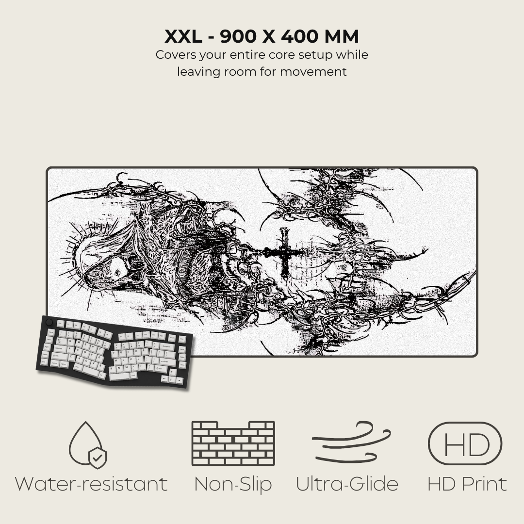 Cybersigilism Mousepads White XXL 1