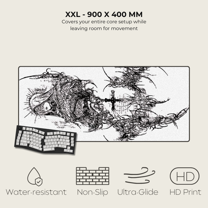 Cybersigilism Mousepads White XXL 1
