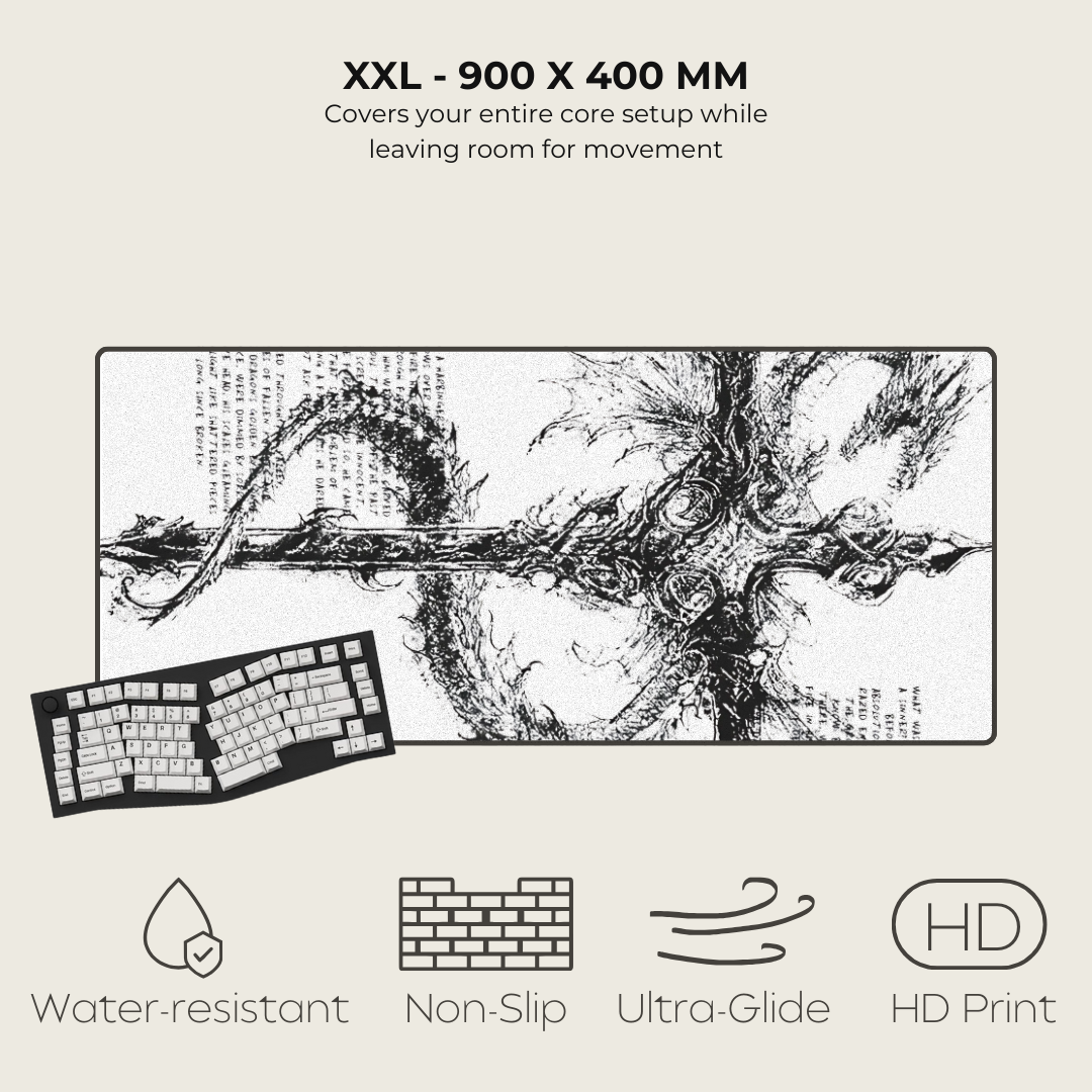 Cybersigilism Mousepads White XXL 3